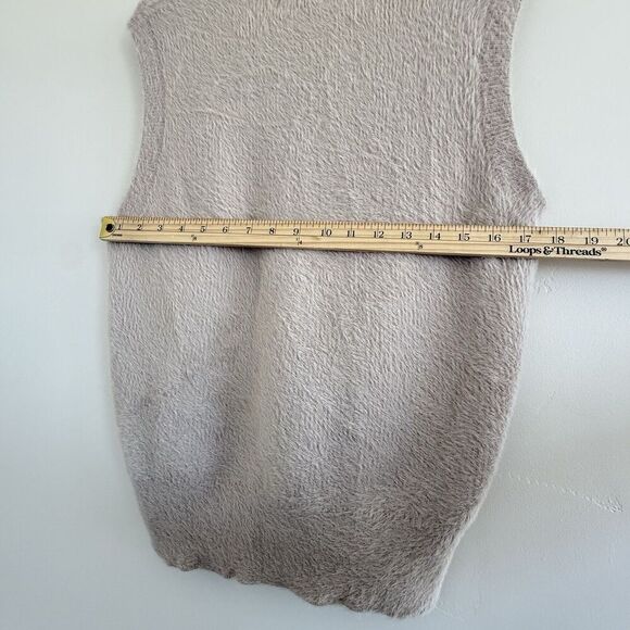BAILEY Women sleeveless sweater cream ivory soft viscose quiet luxury size L - Picture 5 of 8